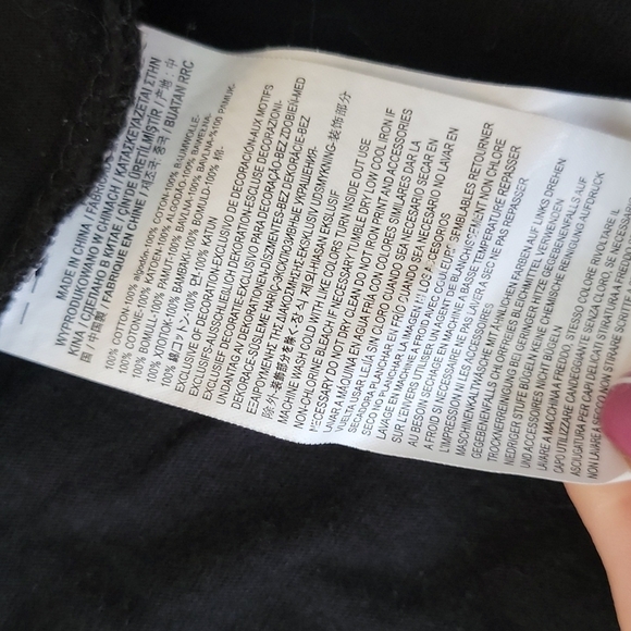 Vans of the Wall Cotton Shirt Size Small Black Bleached - Picture 5 of 5